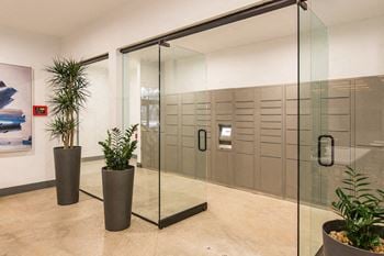 Package locker with 24/7 access to packages